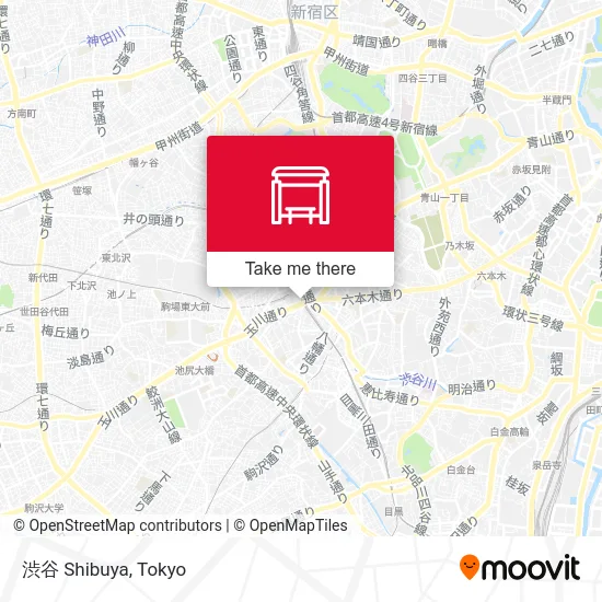 渋谷 Shibuya map