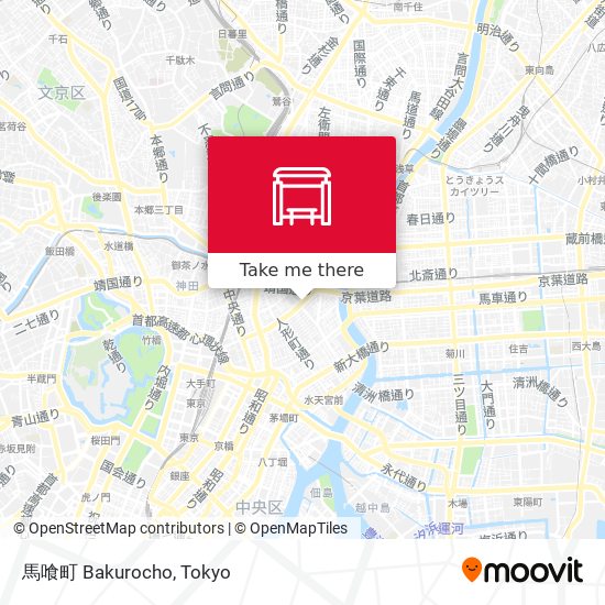 馬喰町 Bakurocho map