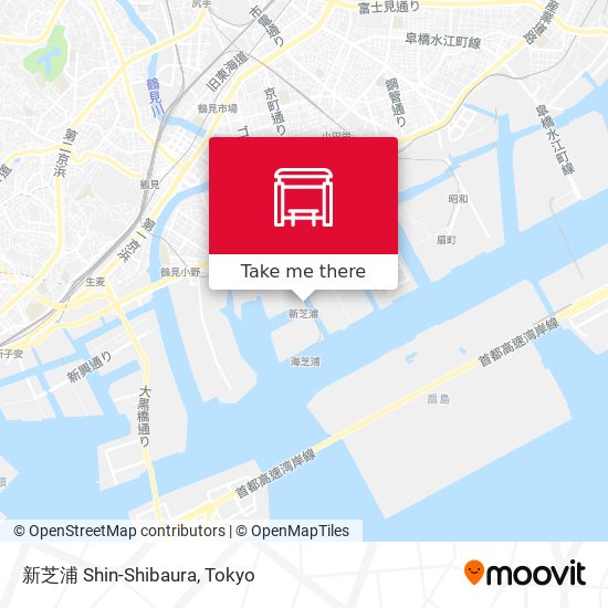 新芝浦 Shin-Shibaura map