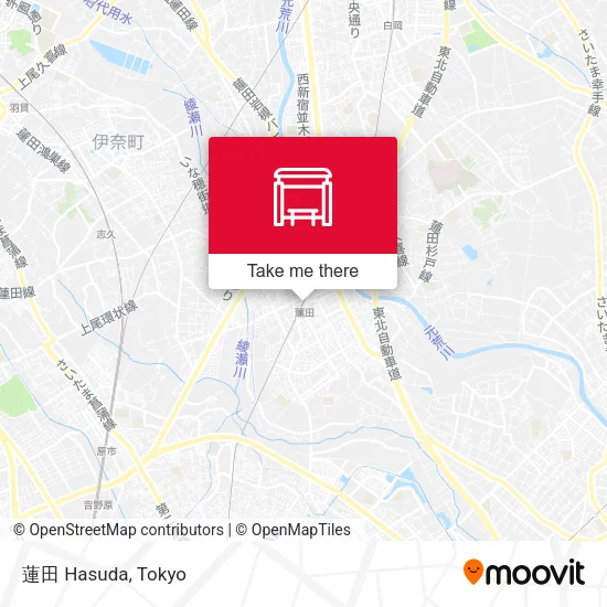 蓮田 Hasuda map