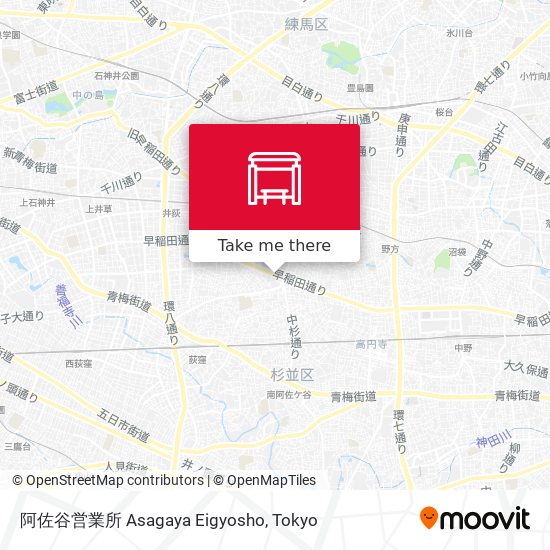 阿佐谷営業所 Asagaya Eigyosho map