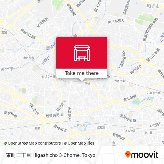 東町三丁目 Higashicho 3-Chome map