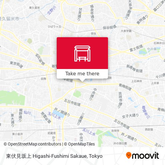 東伏見坂上 Higashi-Fushimi Sakaue map