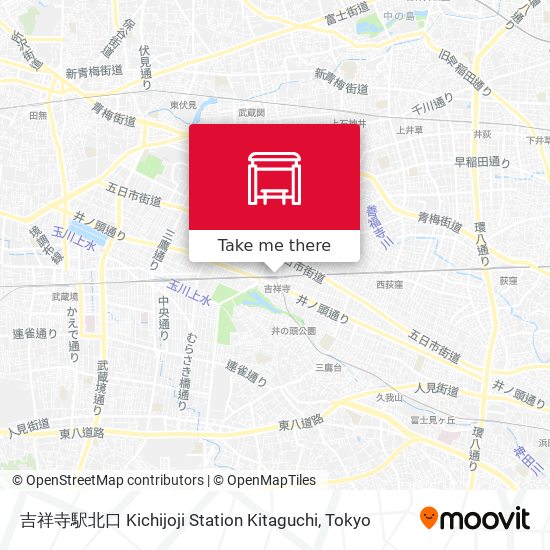 吉祥寺駅北口 Kichijoji Station Kitaguchi map