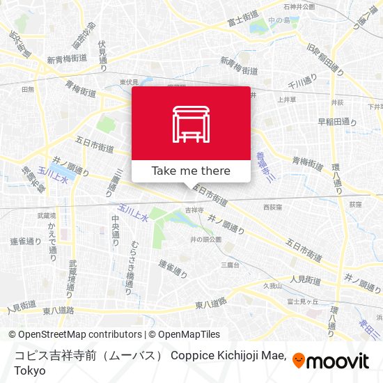 コピス吉祥寺前（ムーバス） Coppice Kichijoji Mae map