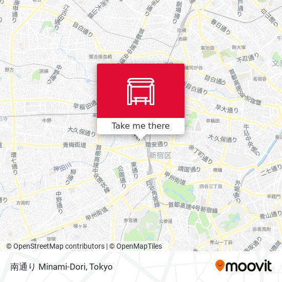 南通り Minami-Dori map