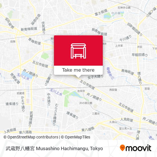 武蔵野八幡宮 Musashino Hachimangu map