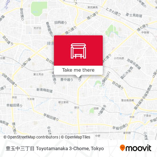 豊玉中三丁目 Toyotamanaka 3-Chome map