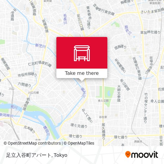 足立入谷町アパート map