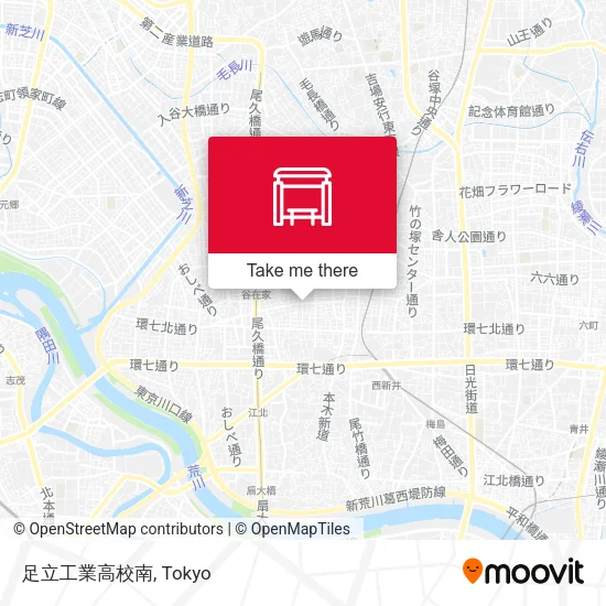足立工業高校南 map