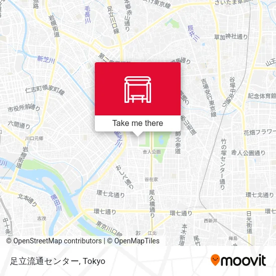 足立流通センター map