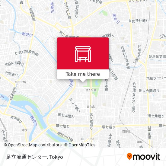 足立流通センター map