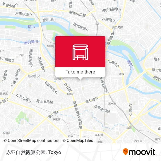 赤羽自然観察公園 map