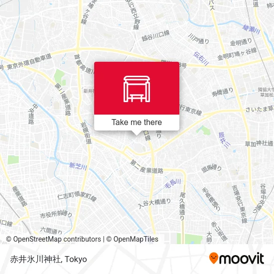 赤井氷川神社 map