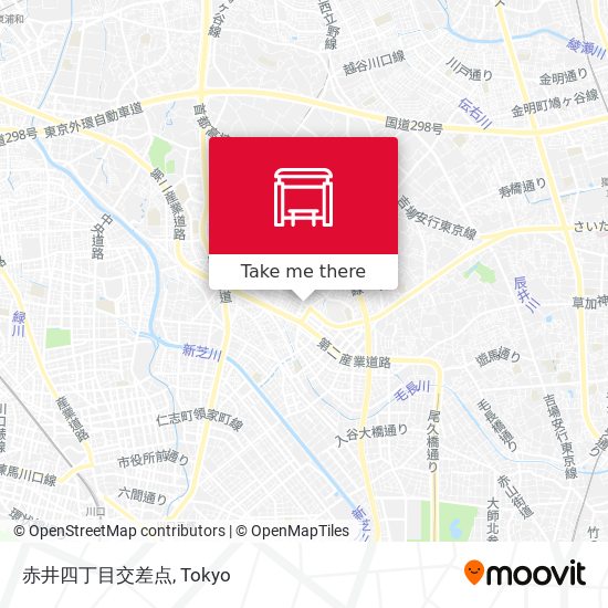 赤井四丁目交差点 map