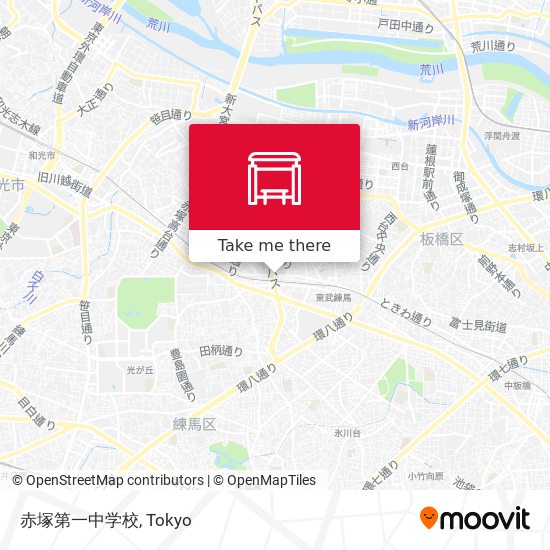 赤塚第一中学校 map