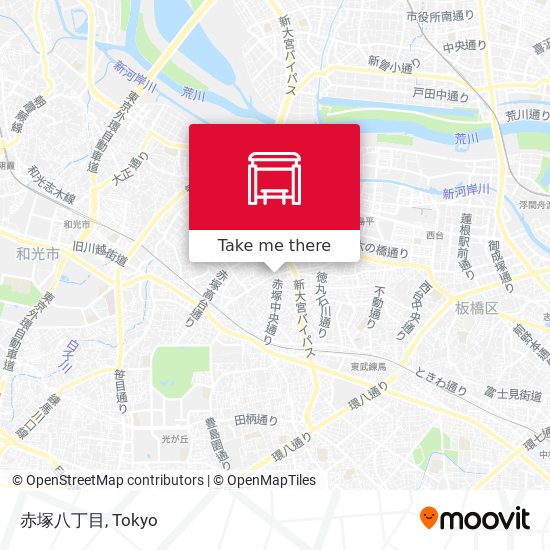 赤塚八丁目 map