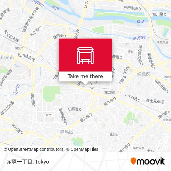 赤塚一丁目 map