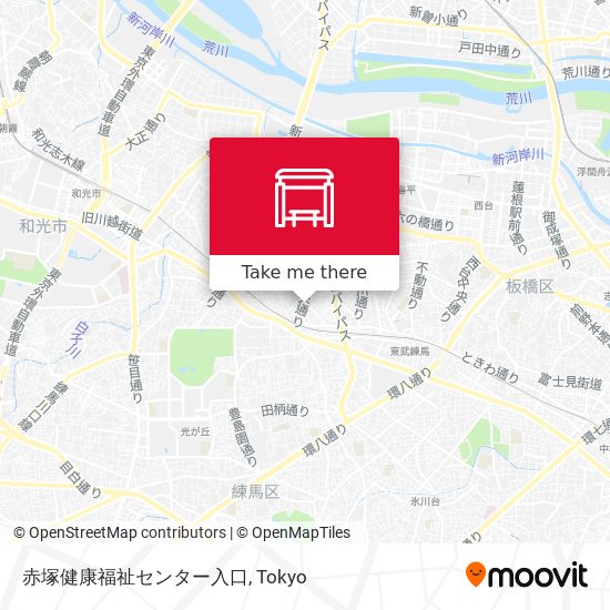 赤塚健康福祉センター入口 map