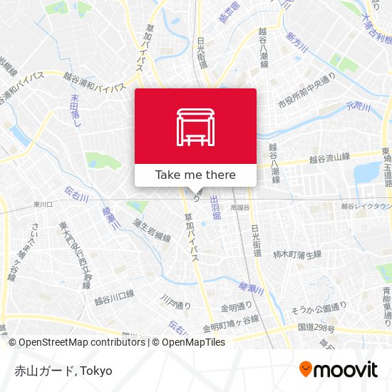 赤山ガード map