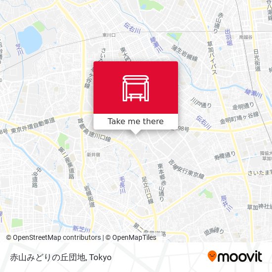 赤山みどりの丘団地 map