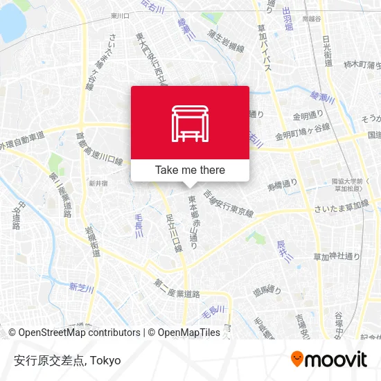 安行原交差点 map