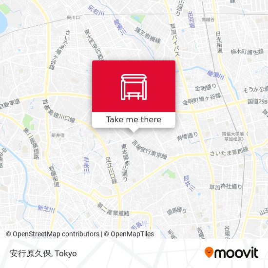 安行原久保 map