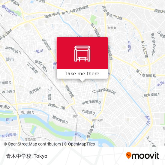青木中学校 map