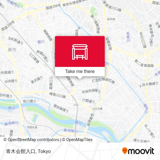 青木会館入口 map