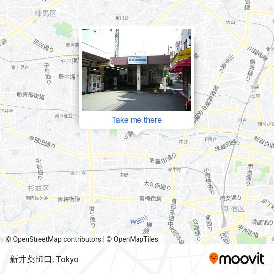 新井薬師口 map