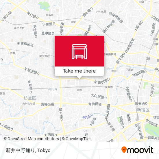 新井中野通り map