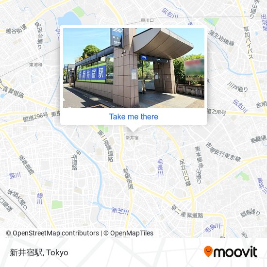 新井宿駅 map