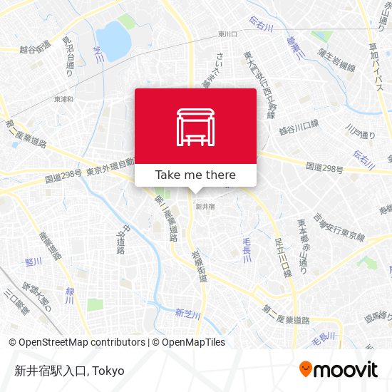 新井宿駅入口 map