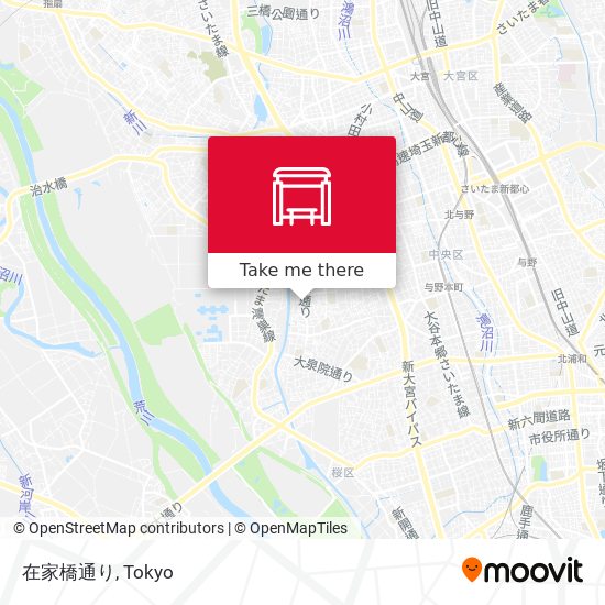 在家橋通り map