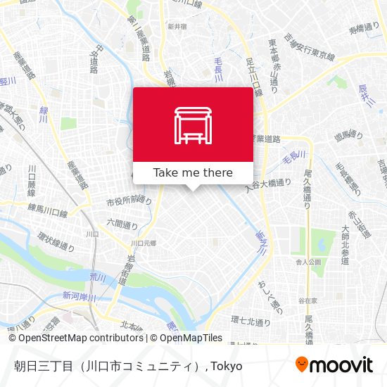 朝日三丁目（川口市コミュニティ） map