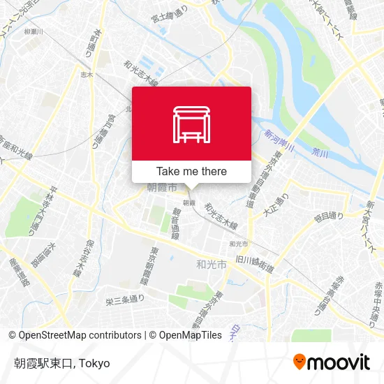 朝霞駅東口 map