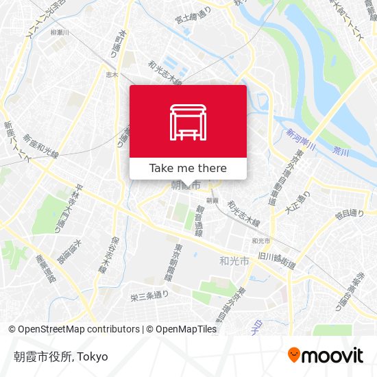 朝霞市役所 map