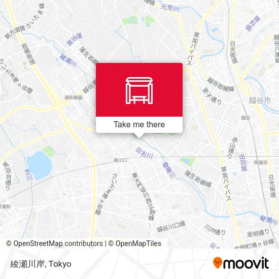 綾瀬川岸 map