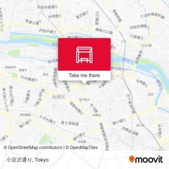 小豆沢通り map