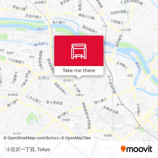 小豆沢一丁目 map