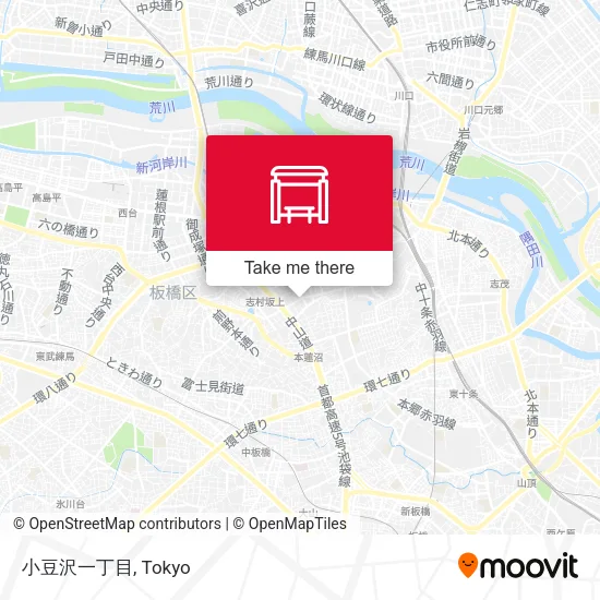 小豆沢一丁目 map