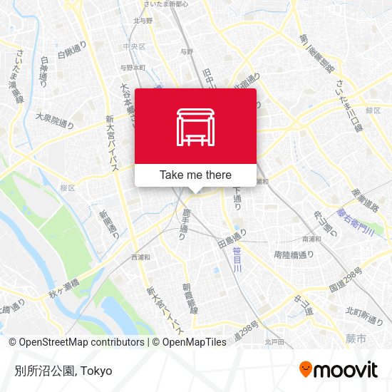 別所沼公園 map