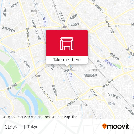 別所六丁目 map