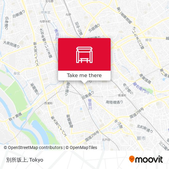 別所坂上 map