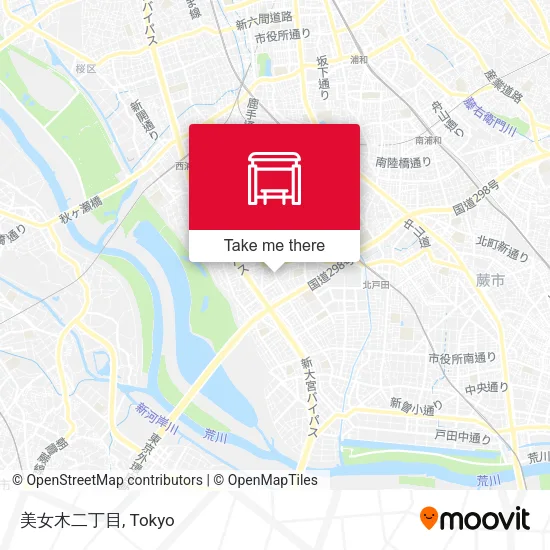 美女木二丁目 map