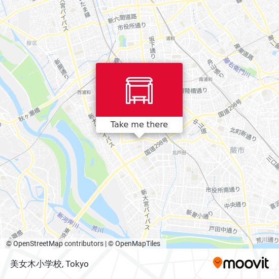 美女木小学校 map