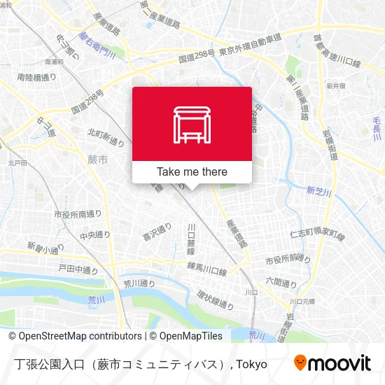 丁張公園入口（蕨市コミュニティバス） map