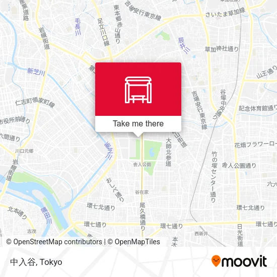 中入谷 map