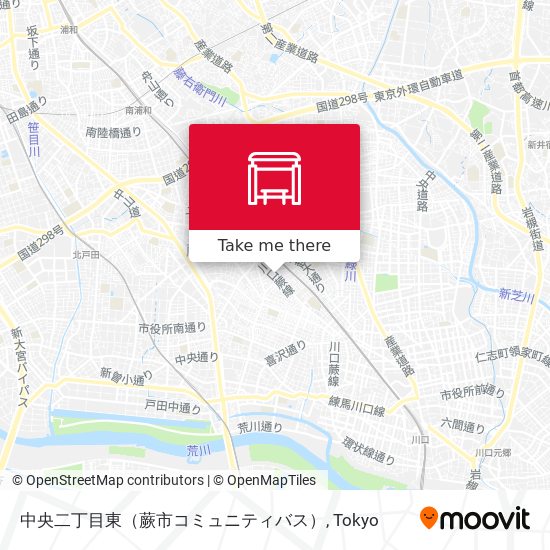中央二丁目東（蕨市コミュニティバス） map