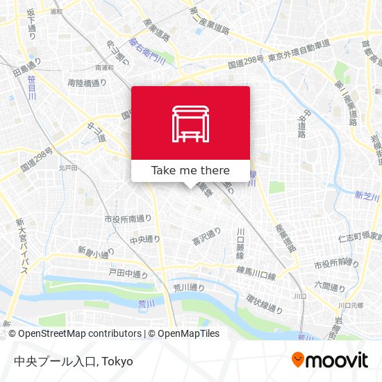 中央プール入口 map